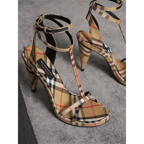 Women's Burberry Ultra High Heel Sandals 